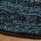 Safavieh Adirondack Power Loomed Rectangle RugBlack & Teal 3 x 5 ft. ADR108K-3 - alternate 4